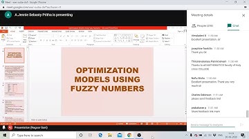 Webinar on Optimization models using fuzzy numbers by Dr. Nagoor Gani organized by HCC