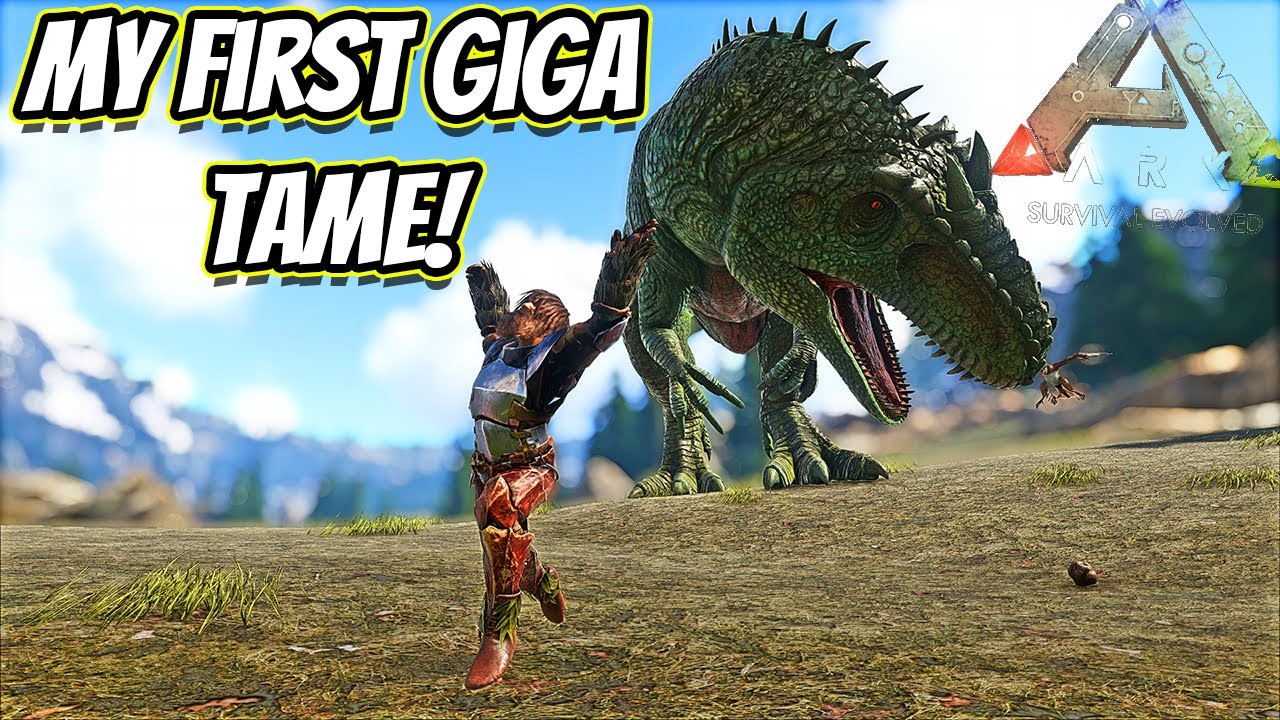MY FIRST GIGA TAME ALMOST ENDS IN DISASTER!! || Ark Hardcore Ep 39!