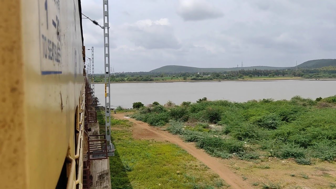 Almatti to Bagalkot Train Journey Through Almatti Dam Krishna & Ghataprabha River 