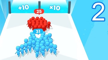 All Levels Count master Crowd Runners 3D - Gameplay Walkthrough(20-36) - Android, iOS