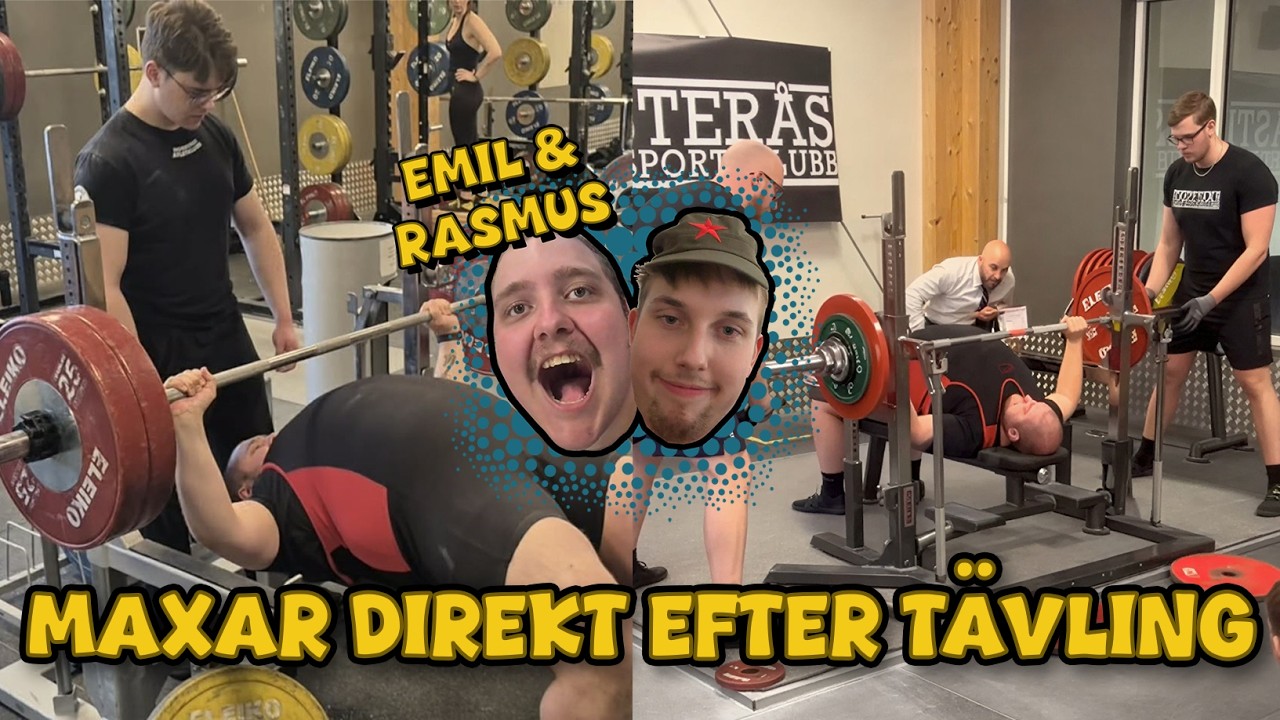 MAXAR DIREKT EFTER TÄVLING