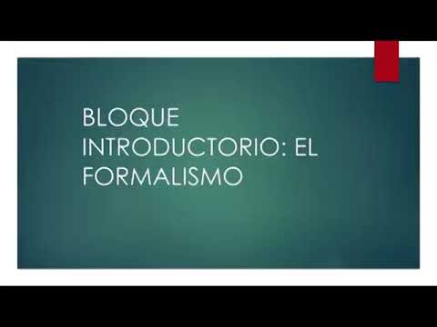 Video: ¿Por qué es importante el formalismo?