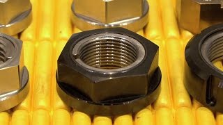 ネジ山での強力な面着力がもたらす、緩み止め機構のナット