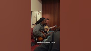 Thumbnail of Shaboozey rehearsing "Good News" in SNL greenroom #shaboozey #SNL
