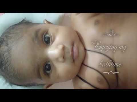 Cute baby enjoying her bathtime | Contagious smile | Adorable baby girl
