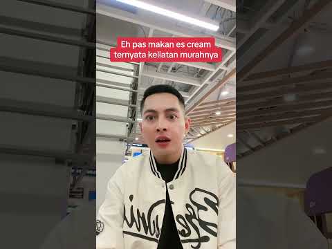 Viral mbak mbak hijab makan ice cream sambil jongkok #adisyahreza #shorts