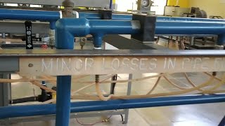 minor losses in pipe fitting experiment | Full explanation | Fm lab | Engineering | mechanical