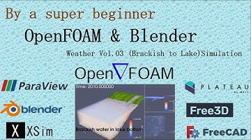 OpenFOAM & Blender : Weather Vol.03 (Brackish to Lake)Simulation