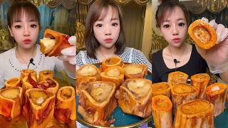 (NEW DAILY VIDEO) ASMR MUKBANG CHINA EAT BEEF BONE MARROW, THÁNH ĂN TUỶ XƯƠNG CAY, 吃牛骨髓, 골수를 먹다 113
