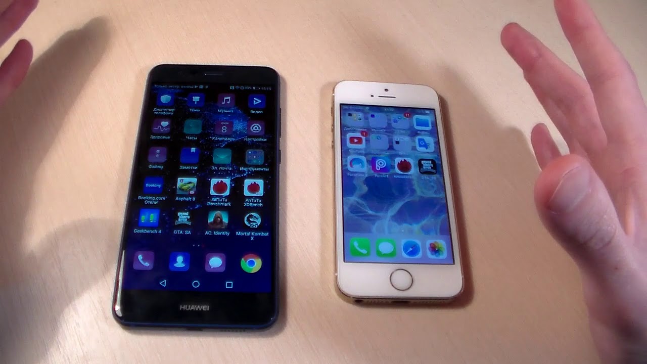 Huawei P10 Lite vs iPhone 5S (HD) - YouTube
