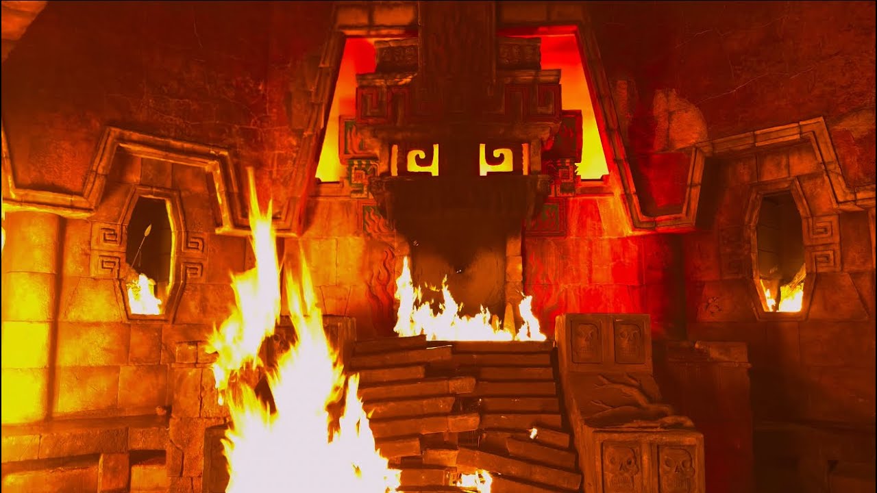 Show: 'Templo del fuego' 🔥 4K/POV 2025 - PortAventura world