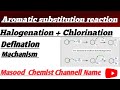 Halogenation (chlorination) with machanism 