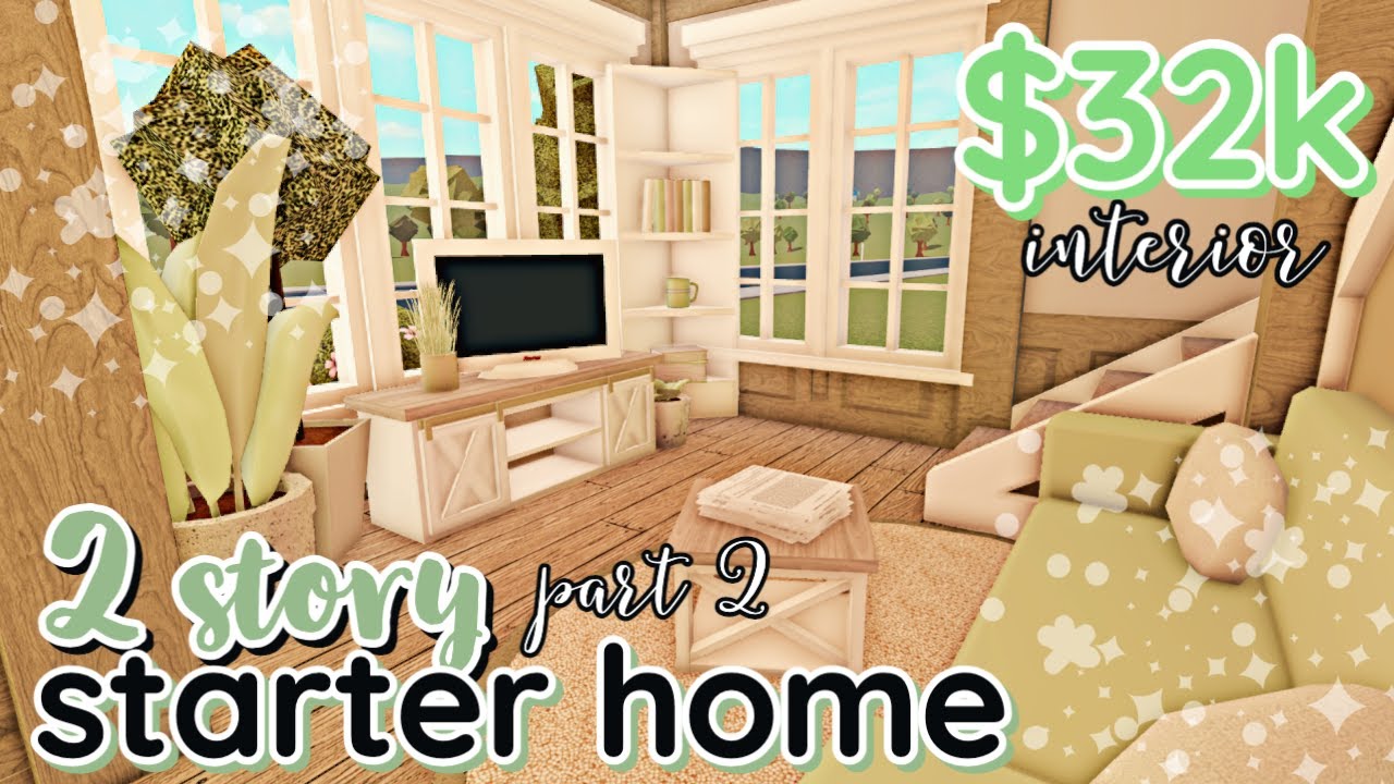 *Interior* Green Bloxburg Starter House *PART 2* YouTube