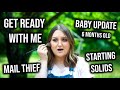 GET READY WITH ME OUTSIDE! 6 MONTH BABY UPDATE & MORE!