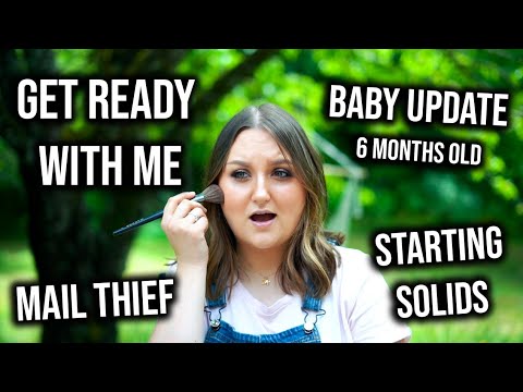 GET READY WITH ME OUTSIDE! 6 MONTH BABY UPDATE & MORE!