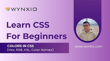 Colors in CSS (Hex, RGB, HSL, ColorNames)