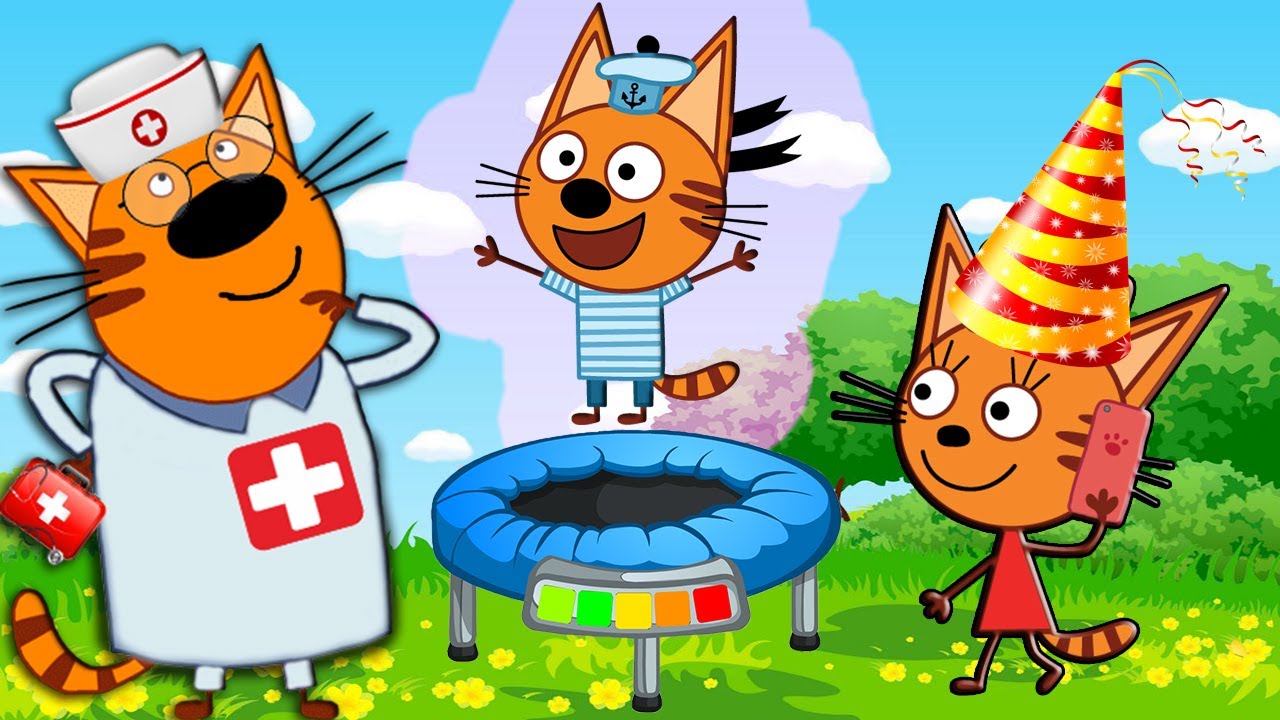 Мультики для детей про Три кота Новые серии о том как Коржик и Компот учатся считать 2021 YouTube