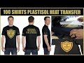 Step by Step How to do a FRONT BACK & SLEEVE Plastisol Heat Transfer