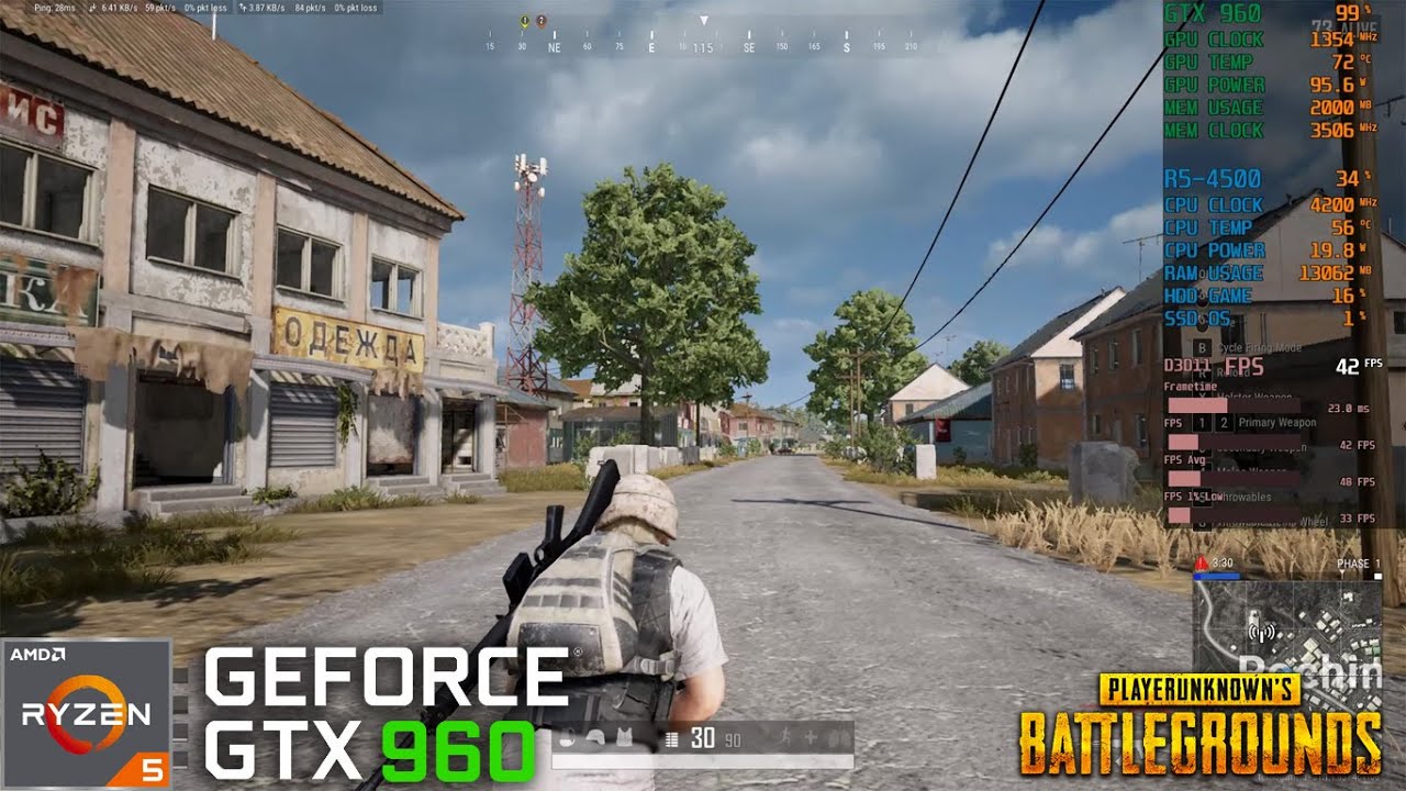 SSD+GTX960☆Apex/PUBG/フォトナ動作OKゲーミング PUBG: BATTLEGROUNDS | GTX 960 2GB | Ryzen 5 4500 - YouTube