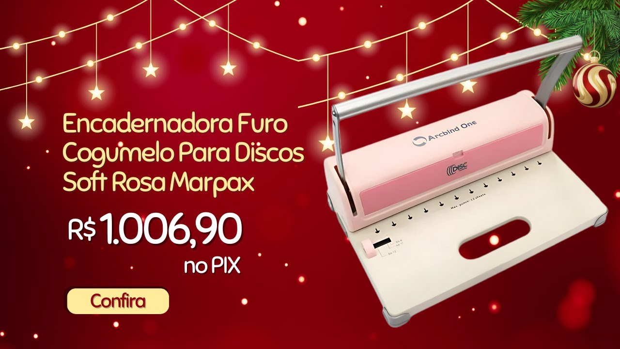 Capa do vídeo Faça Encadernação com disco e venda muito em 2025! Últimas ofertas do ano da Marpax. ✨🧡