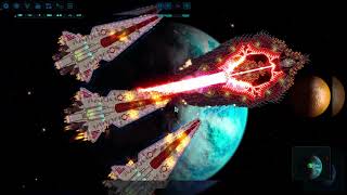 Super Laser Vs Venator Fleet - Cosmoteer