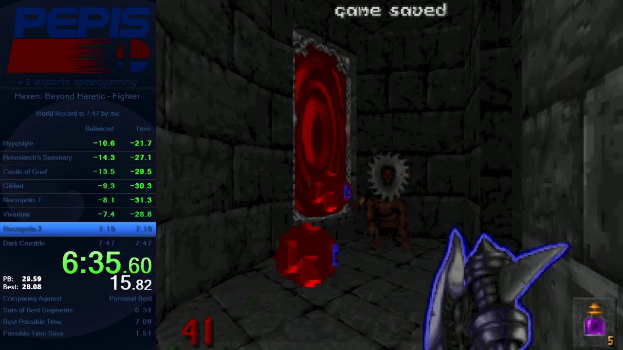 Hexen: Beyond Heretic Fighter Speedrun in 