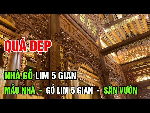 Video NHÀ GỖ 5 GIAN SÂN VƯỜN - CỰC KÌ ĐẸP - Ở CÁC VÙNG QUÊ... - youtube