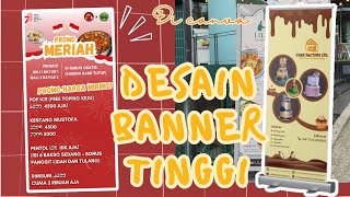 cara Membuat DESAIN BANNER TINGGI, Untuk Grand opening, jualan, Promo dll🌻 screenshot 4
