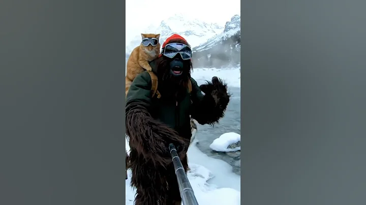 Big Foot Vlog Antarctica #bigfoot #funny #veo3 #monkey