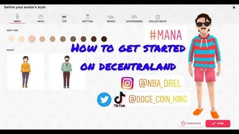 How To Get Started In #Decentraland | #Account #Avatar #Tutorial
