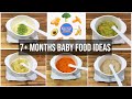 7 months baby food ideas  5 healthy homemade baby food recipes