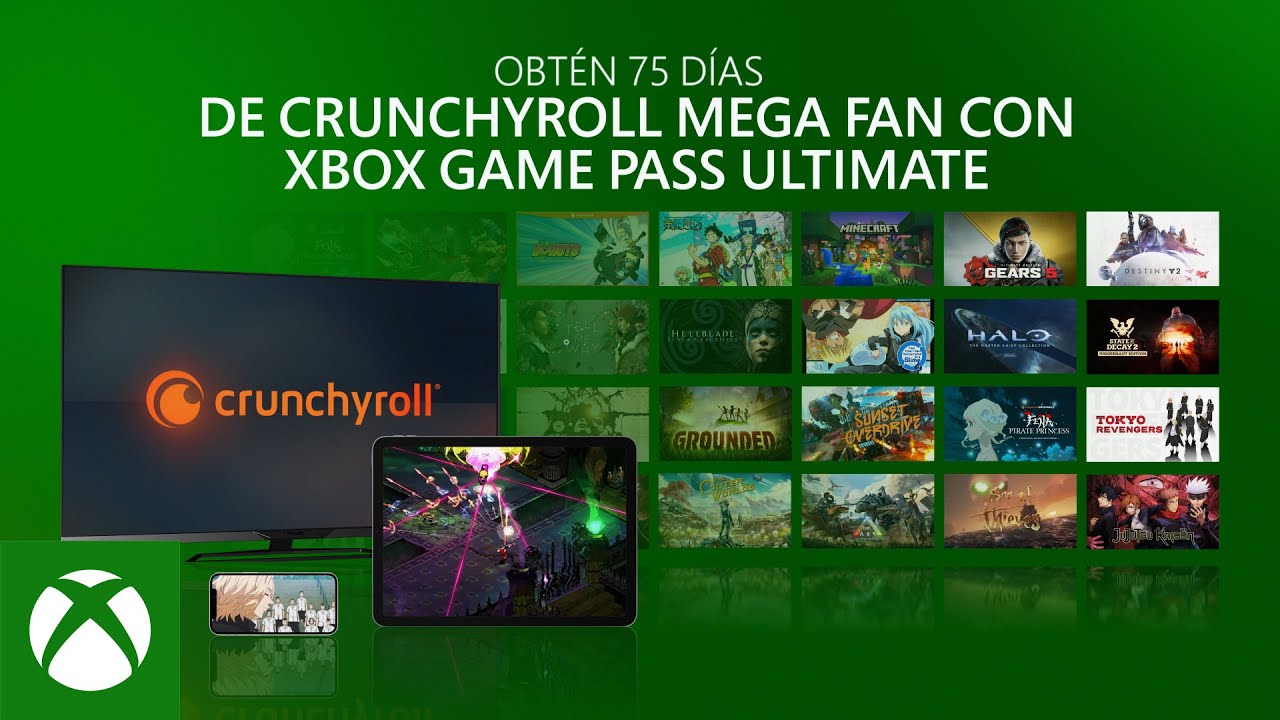 Crunchyroll PREMIUM Gratís Com Xbox Game Pass Ultimate 