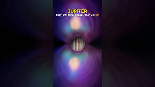 Earth Vs Jupiter Magnetic field #magneticfield #earth #shorts