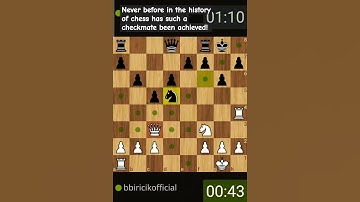 Never before in the history of chess has such a checkmate been achieved! #chess #games #satranç
