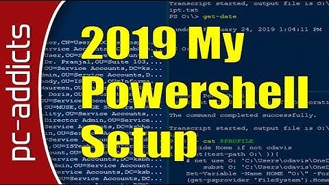 Powershell - My Setup at Work as a SysAdmin #powershell #script #sysadmin