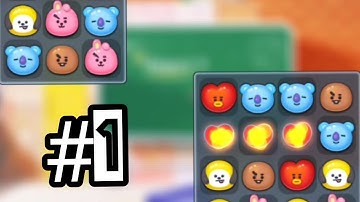 BT21 POP STAR Game (Android,ios) Gameplay | All Levels #1