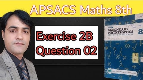 APS Maths, Exercise 2B Question 2 || Pythagoras Theorem || New Secondary Mathematics book 2