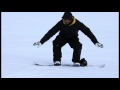 Cours de snowboard débutant.Glisser et sauter. 8