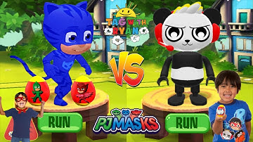 Tag with Ryan - PJ Masks Catboy vs Combo Panda - All Characters Unlocked All Costumes New Update