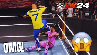 🔥Ronaldo vs Messi 😱 The Ultimate Battle! #WWE