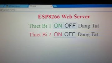 Điều khiển led thông qua wifi dùng ESP8266