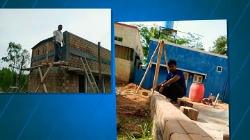 Isha interlocking mud blocks, tumkur Karnataka