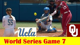 #6 UCLA vs #2 Oklahoma Softball Highlights, 2024 NCAA World Series Game 7 screenshot 4