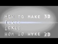 How to make 3D Text in Adobe After Effects Cs4!