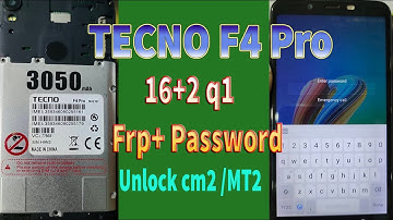 Tecno F4 Pro Frp Remove | Tecno F4 Pin Pattern Unlock CM2 MT2