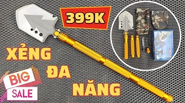 Xẻng Đa Năng Gấp Gọn GIÁ RẺ - Mua MỘT ĐƯỢC 10 LỢI ÍCH