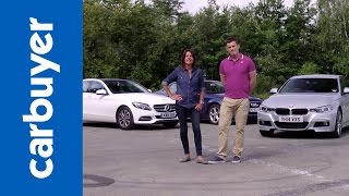 Mercedes C-Class vs BMW 3 Series vs Audi A4 - Carbuyer / Mat Watson and Ginny Buckley