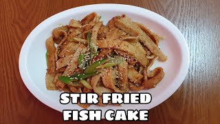 STIR FRIED FISH CAKE