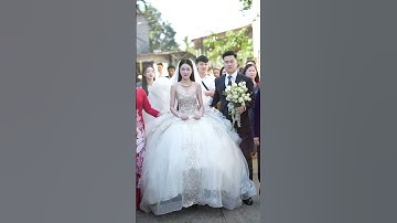 Nàng dâu Thảo Hàn rạng rỡ trong thiết kế váy cưới Cali Bridal trong ngày trọng đại #shorts