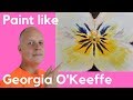 Paint like Georgia O’Keeffe flowers – Epic wet on wet painting acrylic